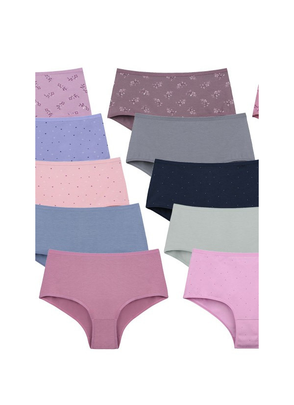 Donella 06F1 Assorted 10-Pack Women's Briefs — Turkey wholesale collection