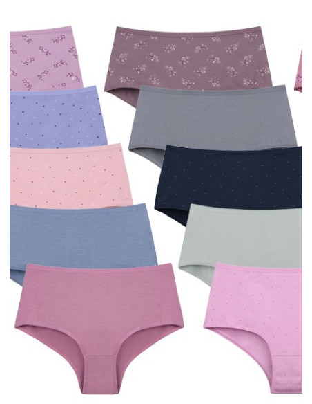 Donella 06F1 Assorted 10-Pack Women's Briefs — Turkey wholesale collection
