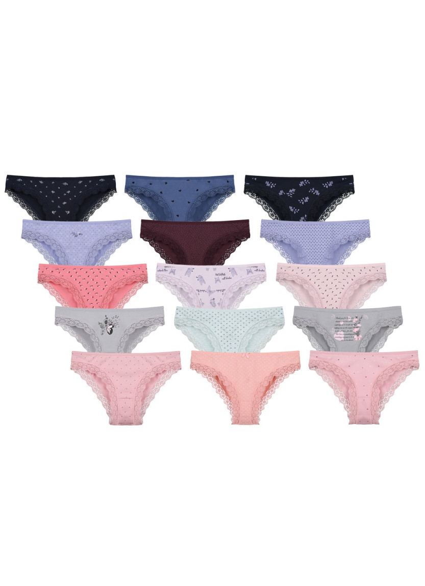 Donella 19F1 Assorted 10-Pack Women's Briefs — Turkish textile wholesale