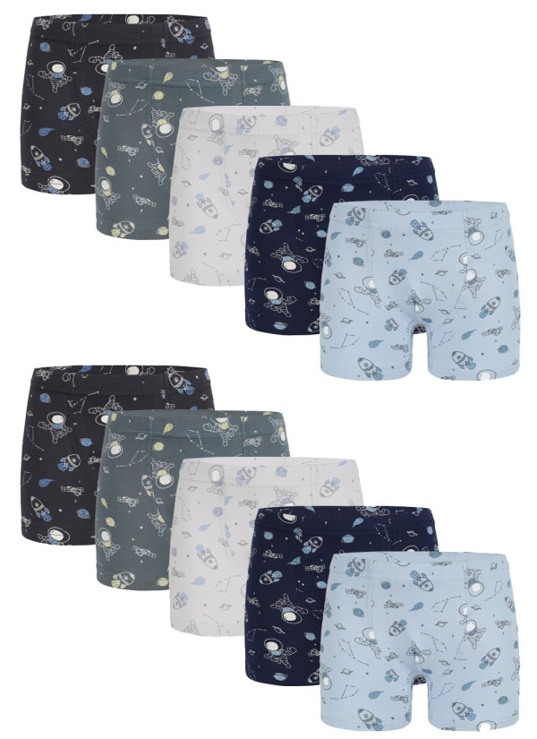 Donella 758112 Assorted 10-Pack Boys' Boxer Briefs — Turkish factory wholesale
