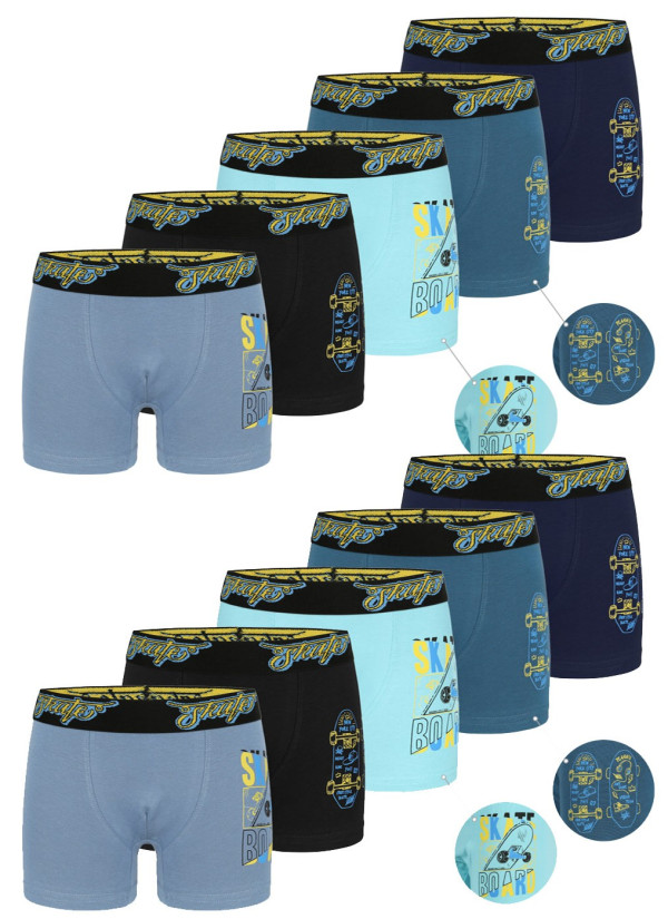Donella 8071PB26 Assorted 10-Pack Boys' Boxer Briefs — Turkish textile wholesale