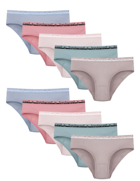 Donella 5132PD1 Assorted 10-Pack Girls' Briefs — Turkey wholesale collection