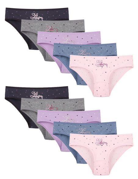Donella 5181B34 Assorted 10-Pack Girls' Briefs — factory-direct from Turkey
