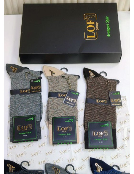 LOF Yaz BMB 10007Y6 Bamboo 12-Pair Pack Men's Socks (41-44) — wholesale for boutiques