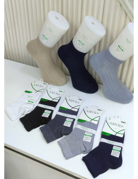 ARVIO YAZ BMB 6502K Bamboo 12-Pair Pack Men's Socks (40-44) — Turkish textile wholesale