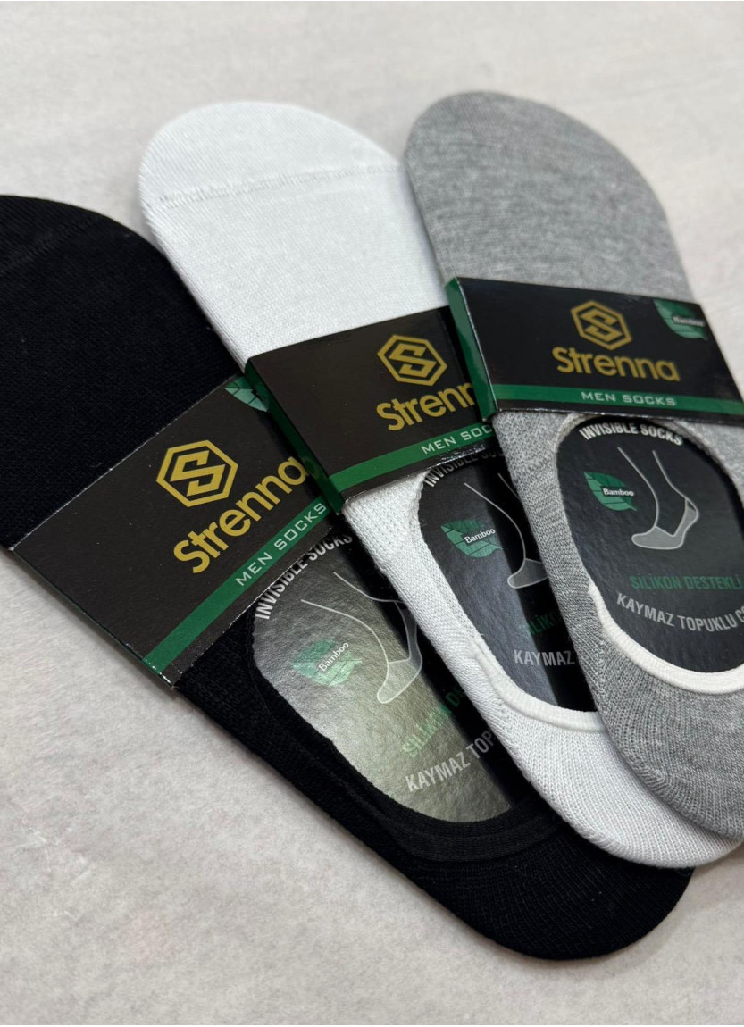 Strenna YAZ BMB 25003 Bamboo Assorted 12-Pair Pack Men's Socks (41-45) — Turkish textile wholesale