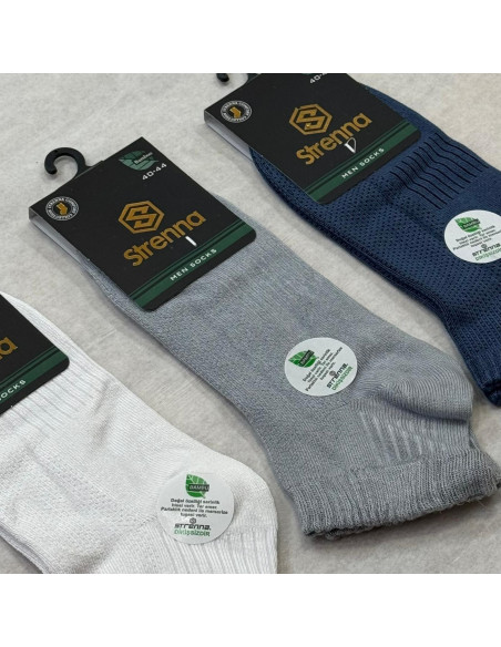 Strenna YAZ BMB 22002 Bamboo Assorted 12-Pair Pack Men's Socks (40-44) — wholesale for boutiques