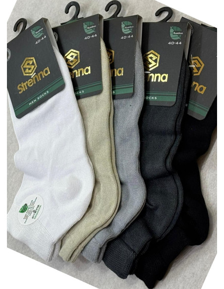 Strenna YAZ BMB 22003 Bamboo Assorted 12-Pair Pack Men's Socks (40-44) — Istanbul wholesale supplier