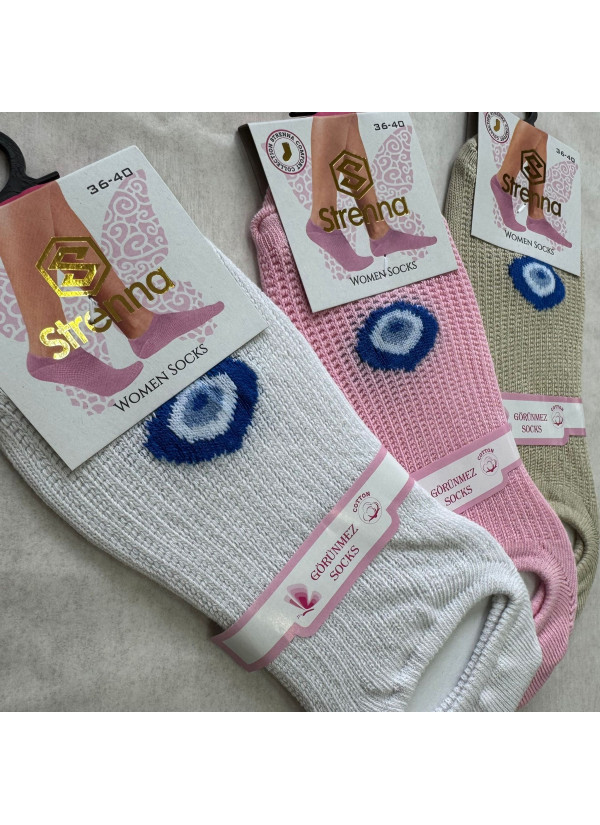 Носки Хлопковые Женские (Ассорти) 12 Пар/Уп. (36-40) Strenna Strenna YAZ COT 22003 — купить оптом со Стамбула 2