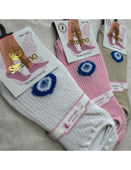 Strenna YAZ COT 22003 Assorted 12-Pair Pack Women's Socks (36-40) — wholesale for boutiques
