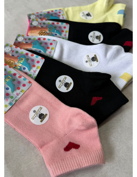 Strenna YAZ COT 18001 Assorted 12-Pair Pack Women's Socks (36-40) — factory-direct from Turkey