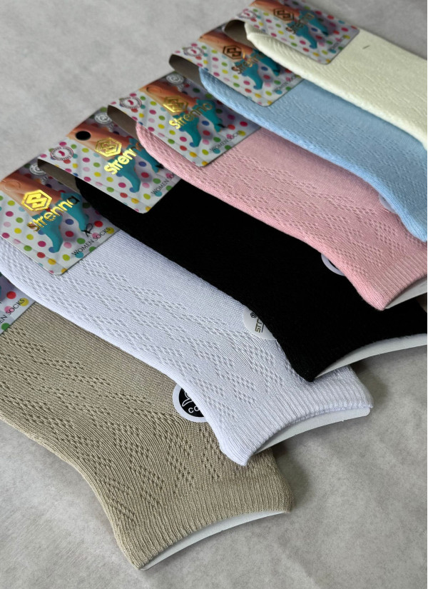 Носки Хлопковые Женские (Ассорти) 12 Пар/Уп. (36-40) Strenna Strenna YAZ COT 18003 — купить оптом со Стамбула