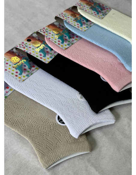 Strenna YAZ COT 18003 Assorted 12-Pair Pack Women's Socks (36-40) — Istanbul wholesale supplier