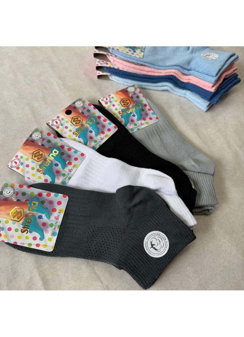Strenna YAZ COT 18004 Assorted 12-Pair Pack Women's Socks (36-40) — wholesale for boutiques