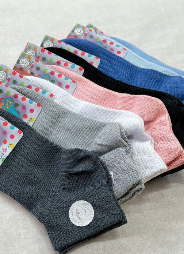 Strenna YAZ COT 18004 Assorted 12-Pair Pack Women's Socks (36-40) — Turkish factory wholesale 2