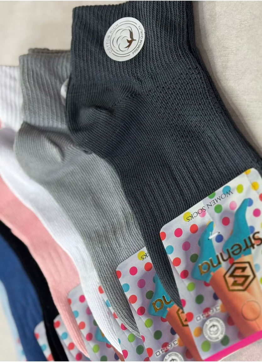 Strenna YAZ COT 18004 Assorted 12-Pair Pack Women's Socks (36-40) — Turkey wholesale collection