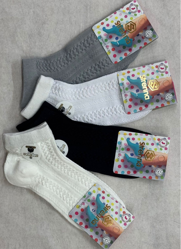Strenna YAZ COT 18005 Assorted 12-Pair Pack Women's Socks (36-40) — wholesale from Turkey
