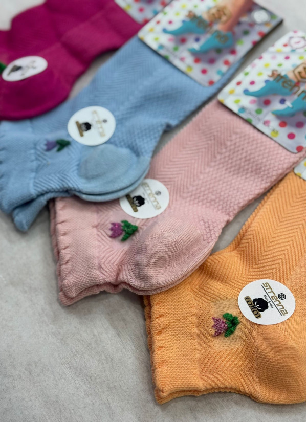 Strenna YAZ COT 18006 Assorted 12-Pair Pack Women's Socks (36-40) — Turkish textile wholesale 2