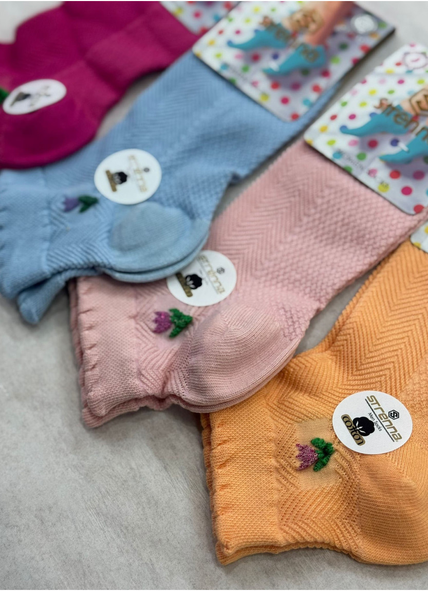 Strenna YAZ COT 18006 Assorted 12-Pair Pack Women's Socks (36-40) — direct Turkish factory supply
