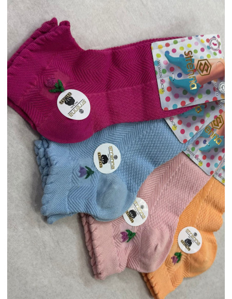 Strenna YAZ COT 18006 Assorted 12-Pair Pack Women's Socks (36-40) — wholesale from Turkey