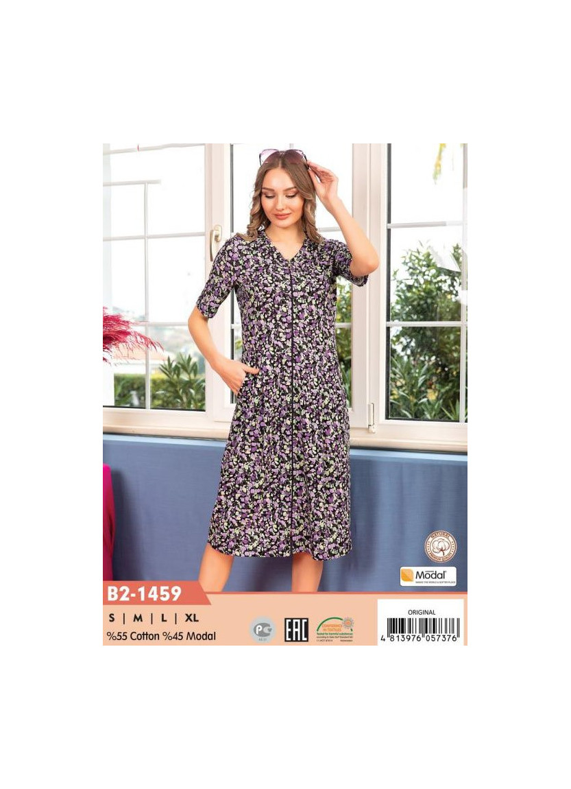 CCNB2-1459_ORI Modal Women's Robe (S+M+L+XL) — direct Turkish factory supply