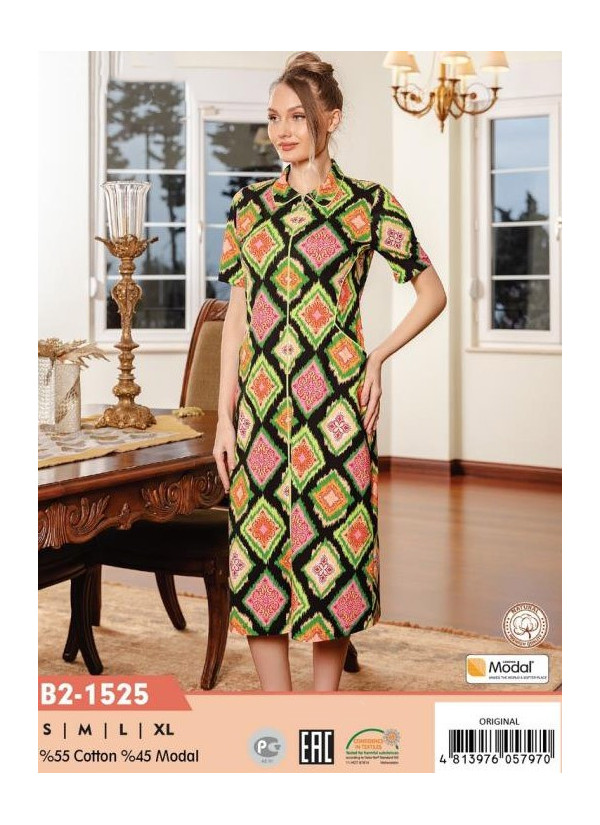 CCNB2-1525_ORI Modal Women's Robe (S+M+L+XL) — wholesale from Turkey