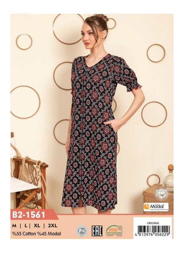 CCNB2-1561_ORI Modal Women's Robe (M+L+XL+2XL) — direct Turkish factory supply
