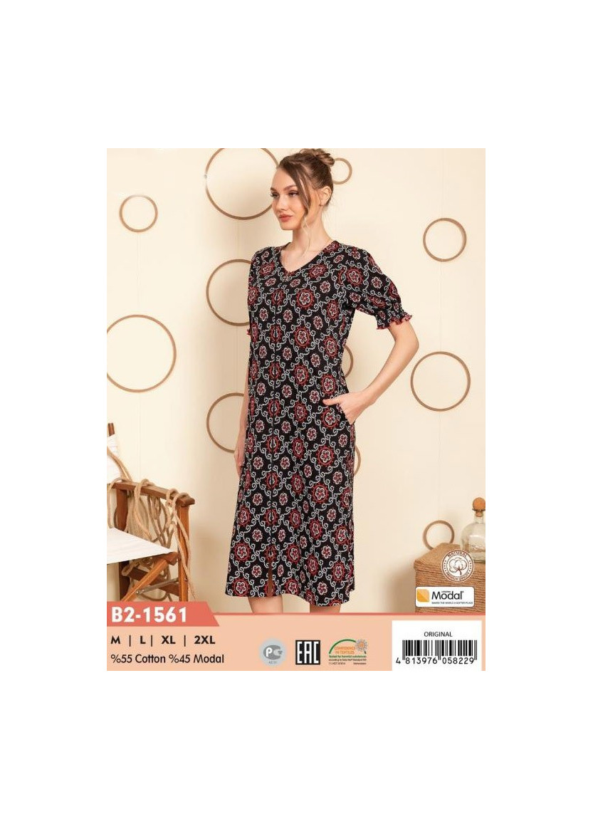 Халат Женский Modal (M+L+XL+2XL) COCOON CCNB2-1561_ORI — оптом для магазинов и бутиков