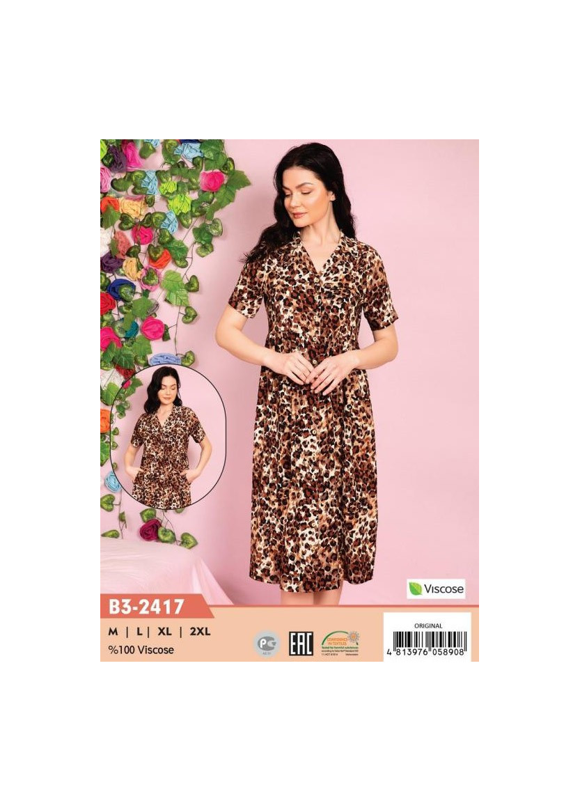 CCNB3-2417_ORI Viscose Women's Robe (M+L+XL+2XL) — Turkish textile wholesale