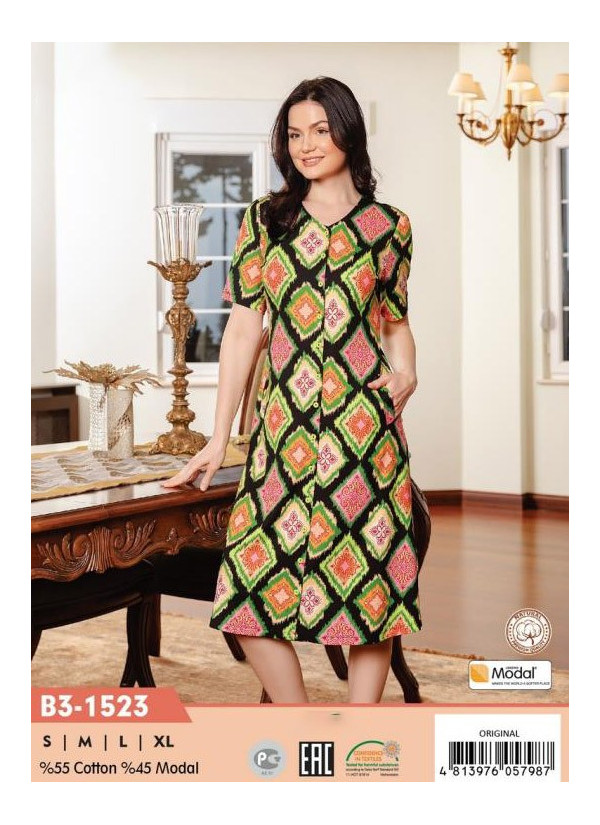 CCNB3-1523_ORI Modal Women's Robe (S+M+L+XL) — direct Turkish factory supply