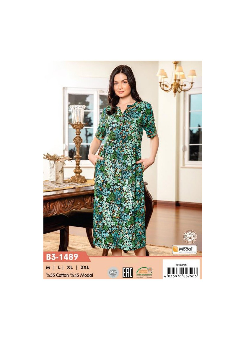 CCNB3-1489_ORI Modal Women's Robe (M+L+XL+2XL) — direct Turkish factory supply