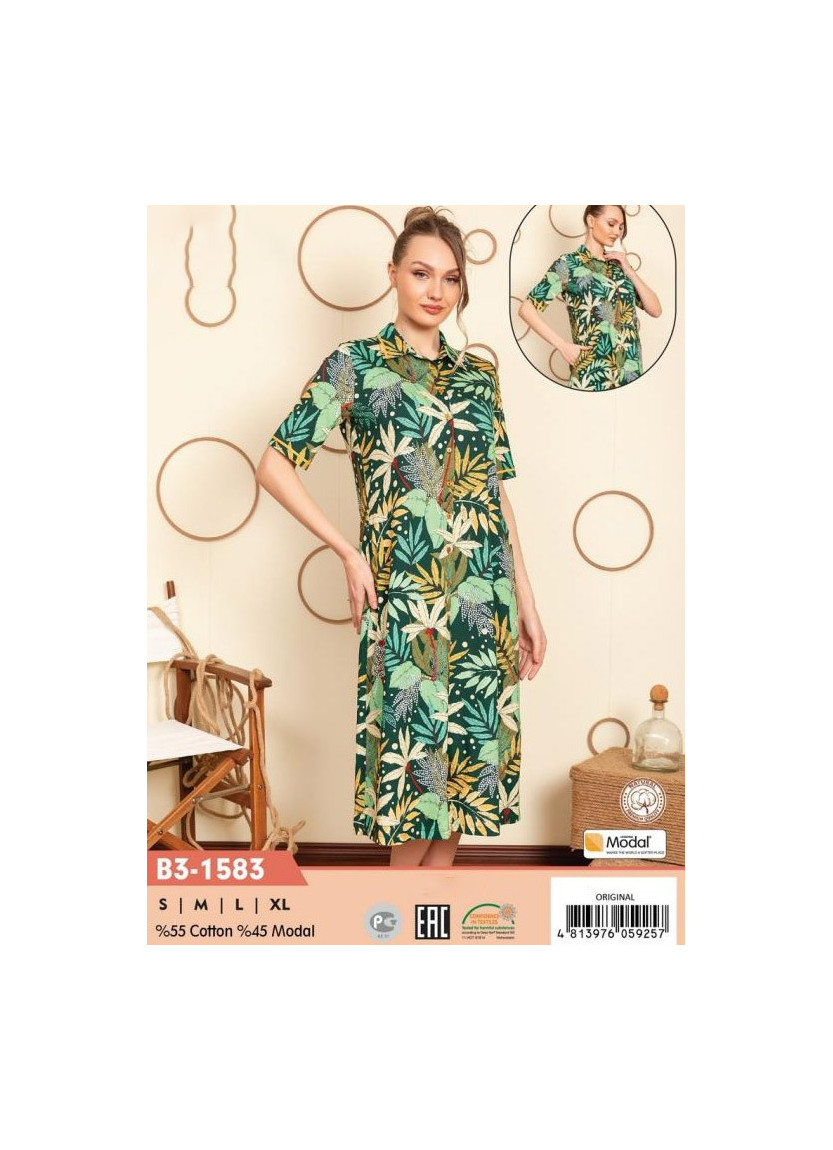 CCNB3-1583_ORI Modal Women's Robe (S+M+L+XL) — direct Turkish factory supply
