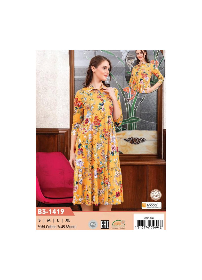 CCNB3-1419_ORI Modal Women's Robe (S+M+L+XL) — wholesale from Turkey