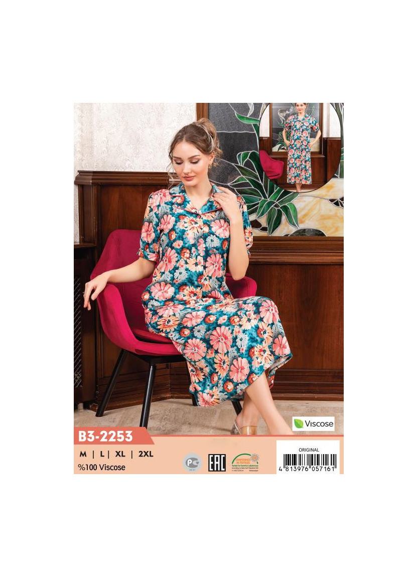 CCNB3-2253_ORI Viscose Women's Robe (M+L+XL+2XL) — Turkish textile wholesale