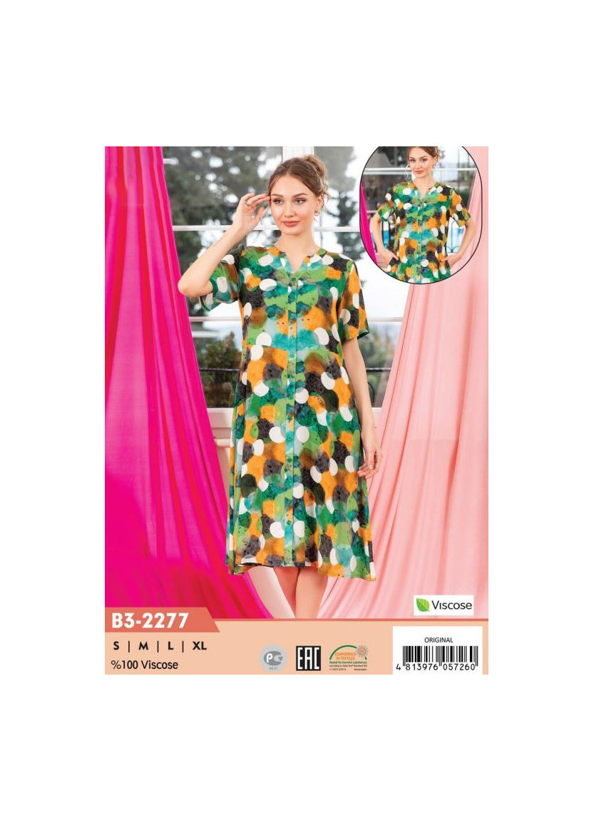 CCNB3-2277_ORI Viscose Women's Robe (S+M+L+XL) — direct Turkish factory supply