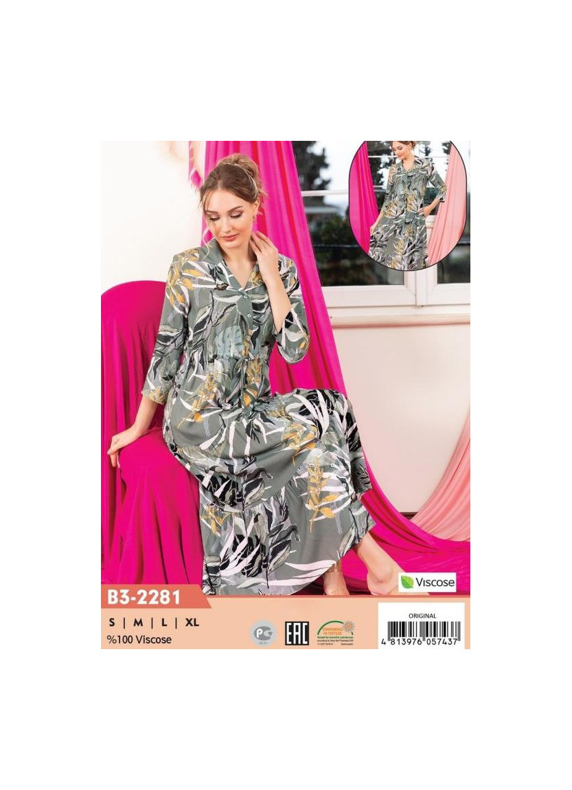 Халат Женский Viscose (S+M+L+XL) COCOON CCNB3-2281_ORI — оптовая поставка из Турции