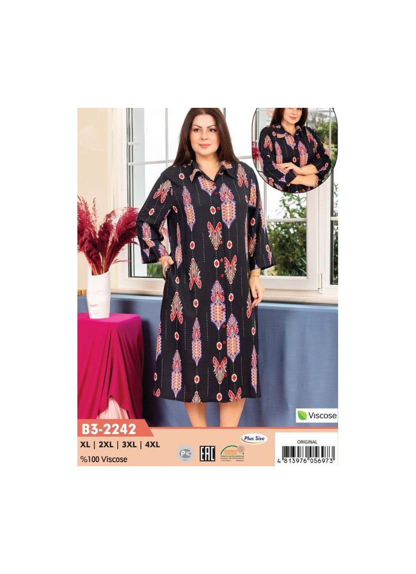 Халат Женский Viscose (XL+2XL+3XL+4XL) COCOON CCNB3-2242_ORI — купить оптом из Турции