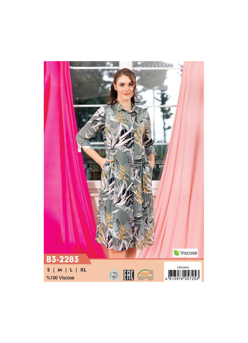 CCNB3-2283_ORI Viscose Women's Robe (S+M+L+XL) — Turkish textile wholesale