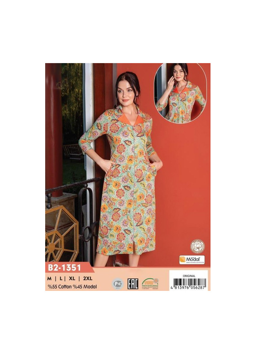 Халат Женский Modal (M+L+XL+2XL) COCOON CCNB2-1351_ORI — оптом для магазинов и бутиков