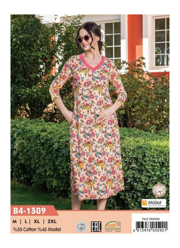 CCNB4-1309_003 Modal Dress (M+L+XL+2XL) — factory-direct from Turkey