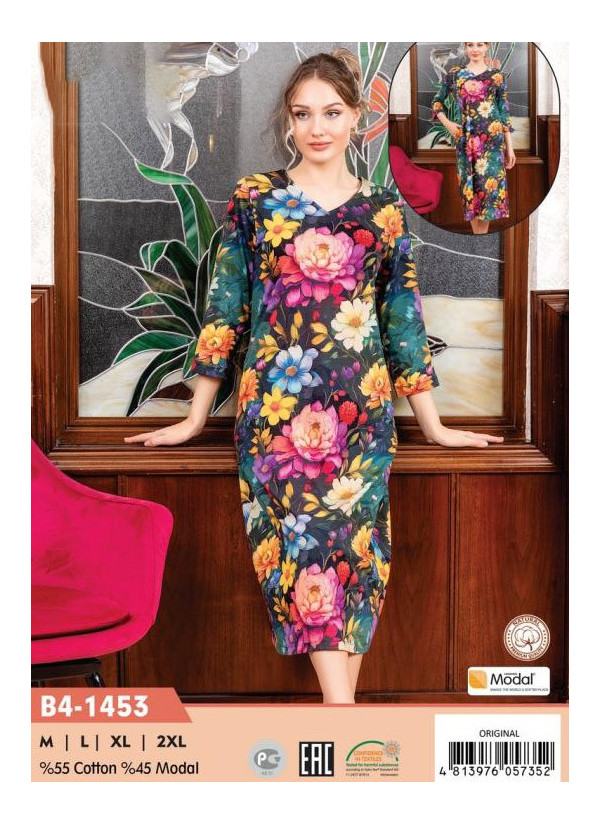 CCNB4-1453_ORI Modal Dress (M+L+XL+2XL) — Turkish textile wholesale