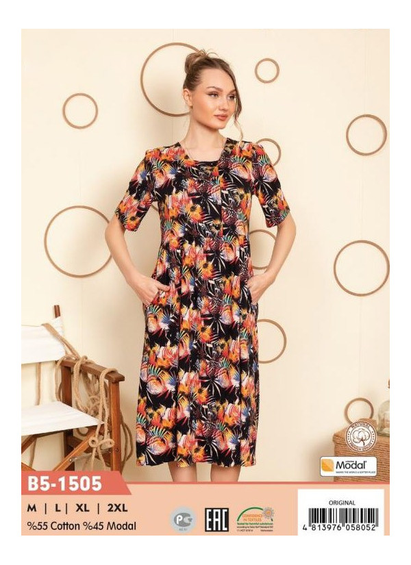 CCNB5-1505_ORI Modal Dress (M+L+XL+2XL) — factory-direct from Turkey