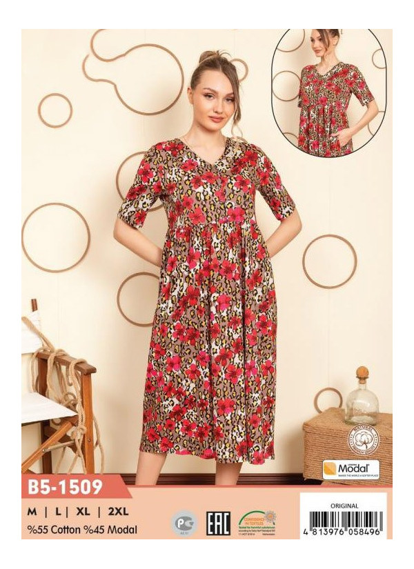 CCNB5-1509_ORI Modal Dress (M+L+XL+2XL) — Turkish textile wholesale