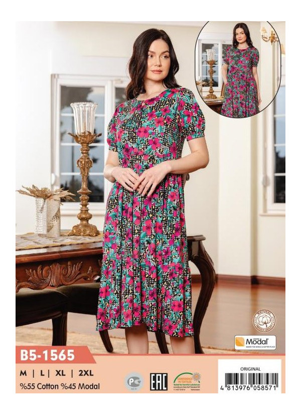 CCNB5-1565_ORI Modal Dress (M+L+XL+2XL) — direct Turkish factory supply