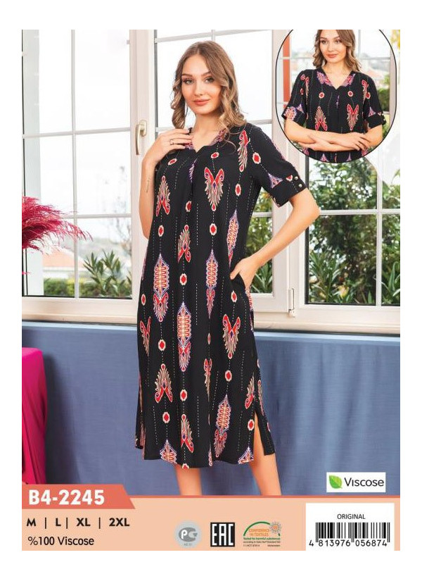 CCNB4-2245_ORI Viscose Dress (M+L+XL+2XL) — Turkish textile wholesale