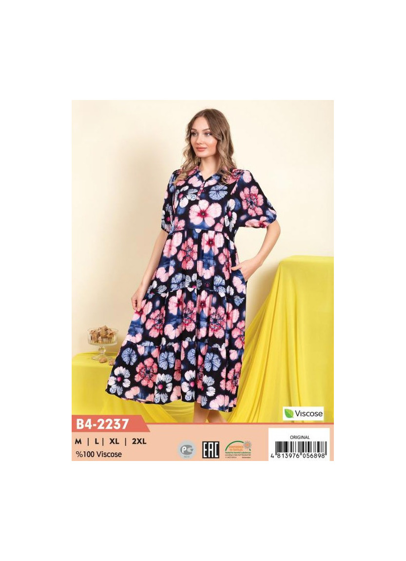 CCNB4-2237_ORI Viscose Dress (M+L+XL+2XL) — direct Turkish factory supply