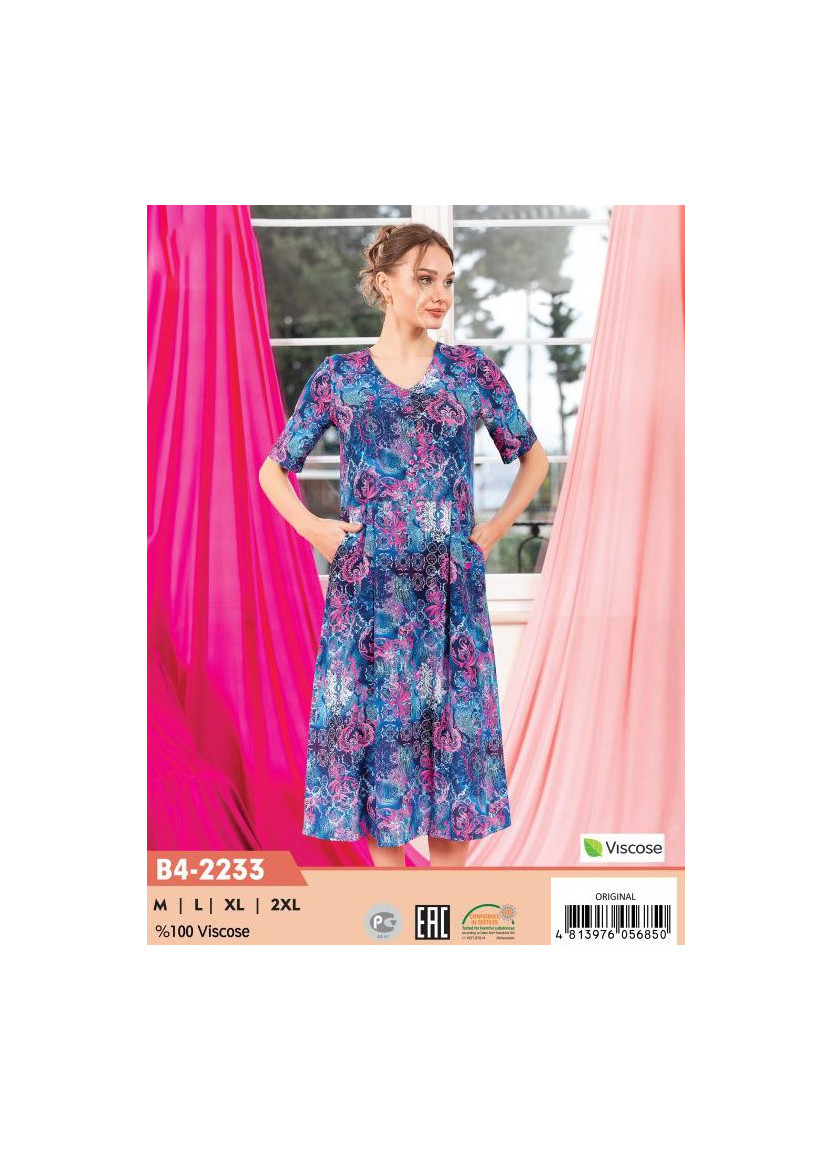 Платье Viscose (M+L+XL+2XL) COCOON CCNB4-2233_ORI — купить оптом из Турции