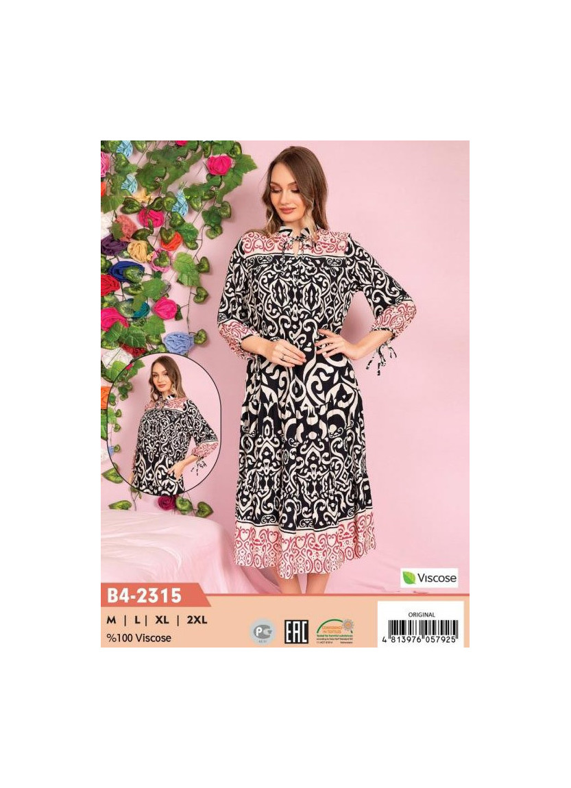 CCNB4-2315_ORI Viscose Dress (M+L+XL+2XL) — factory-direct from Turkey