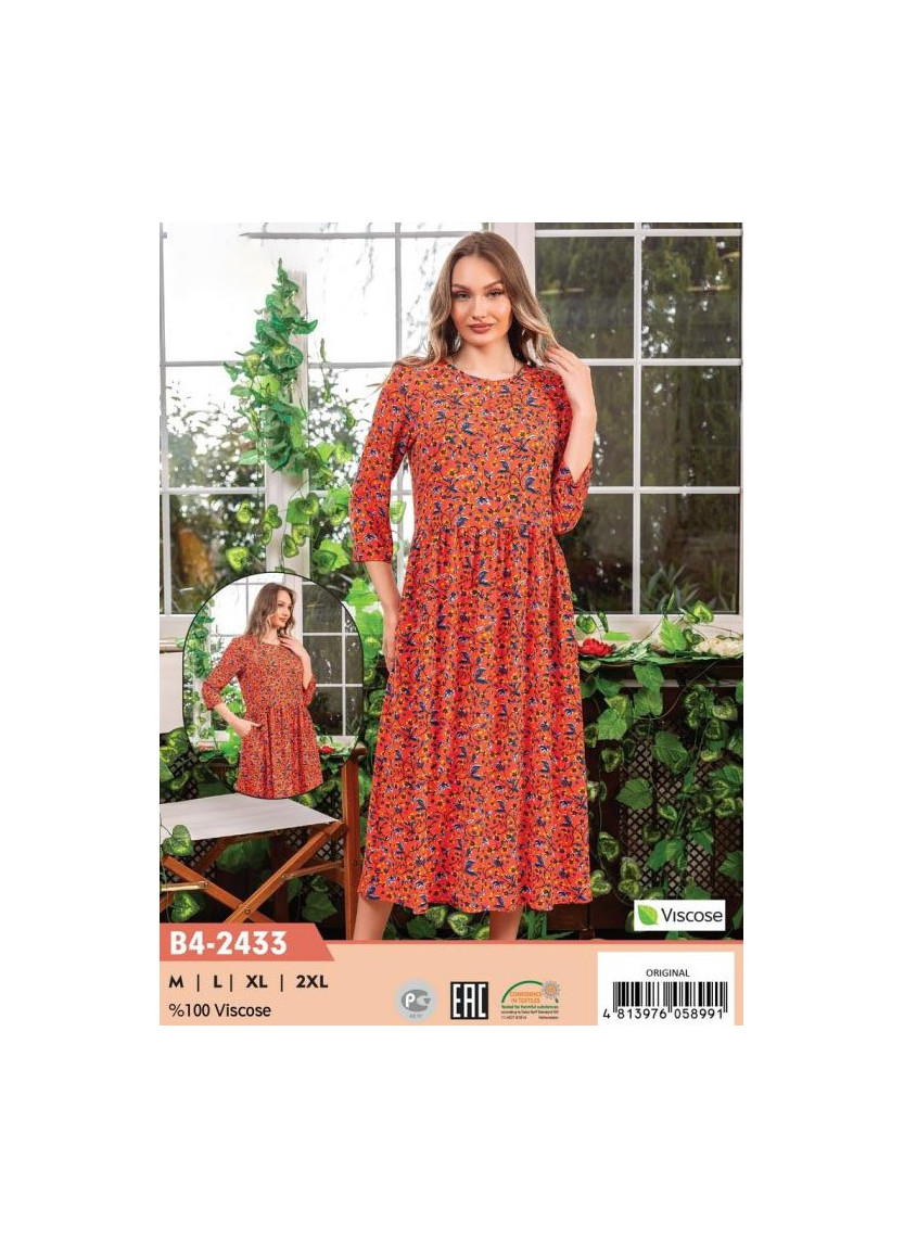 CCNB4-2433_ORI Viscose Dress (M+L+XL+2XL) — Turkish textile wholesale