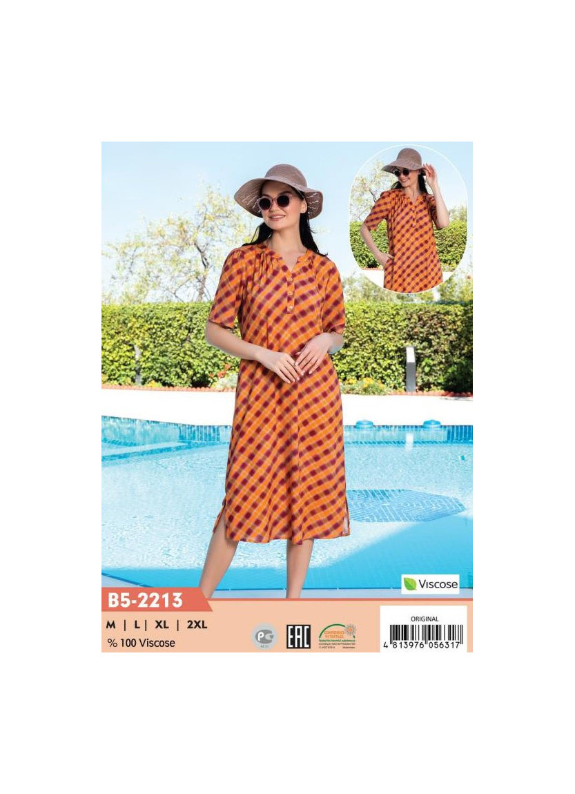 CCNB5-2213_ORI Viscose Dress (M+L+XL+2XL) — wholesale from Turkey